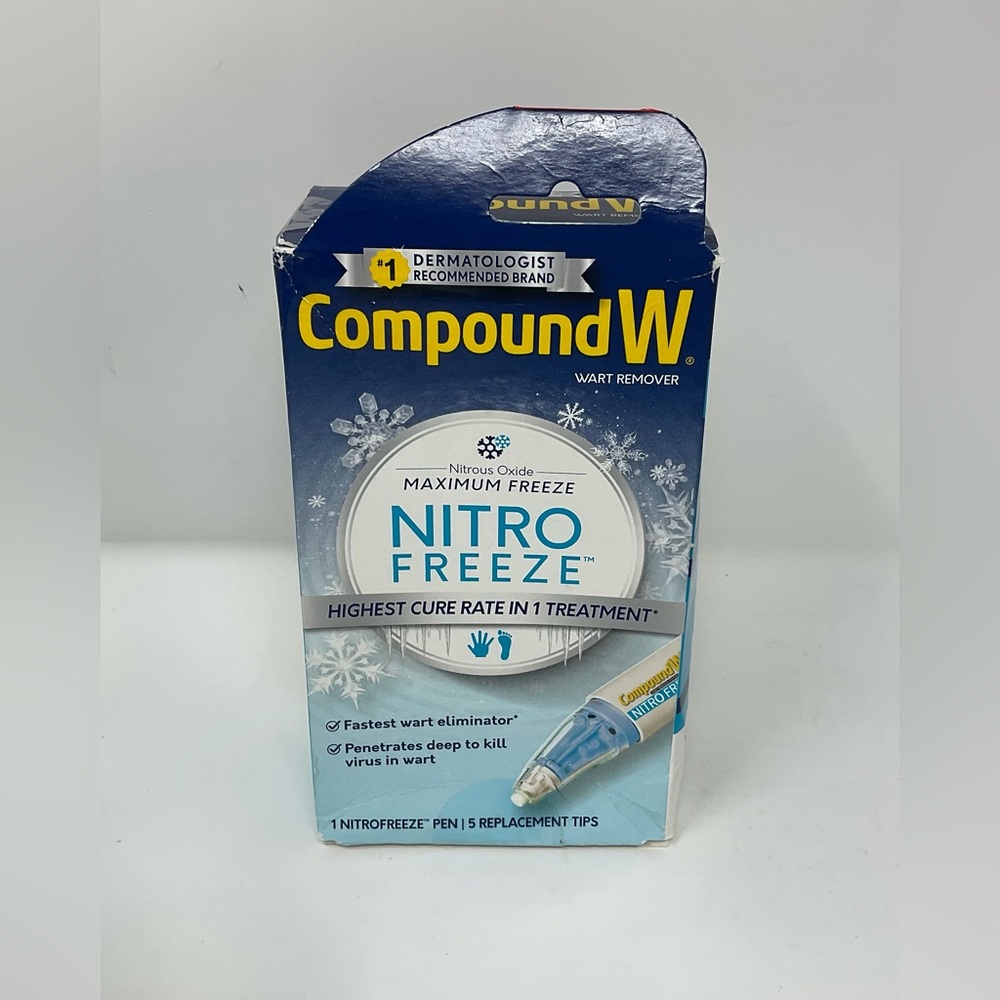 Compound W Nitro Freeze Wart Remover Pen 5 Tips Nitrous Oxide Exp 05/2027 New